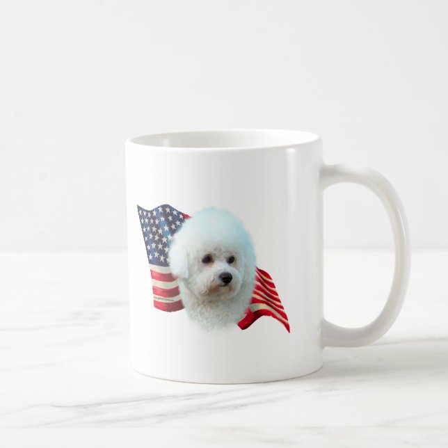 Bichon Frise Flagga Kaffemugg (Höger)