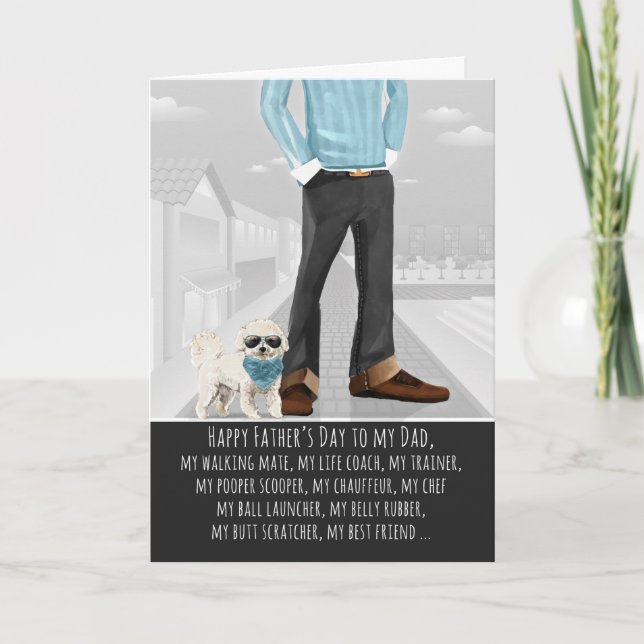 Bichon Frise från Hund Kort (Framsida)