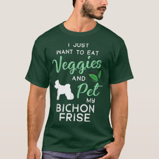 Bichon Frise Funny Vegan Dog Lover Owner Xmas Birt T Shirt