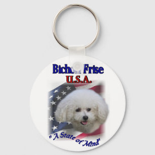 Bichon Frise Gifts Nyckelring
