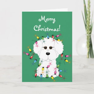 Bichon Frise god julkort Helgkort