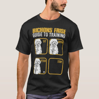 Bichon frise guide för träning Sätt dig ner Fetch T Shirt