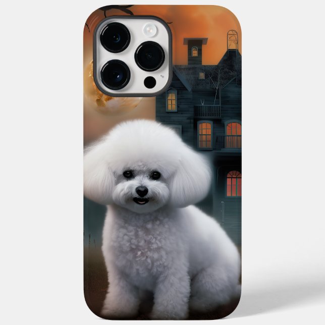 Bichon Frise Halloween Skräckinjagande (Baksida)