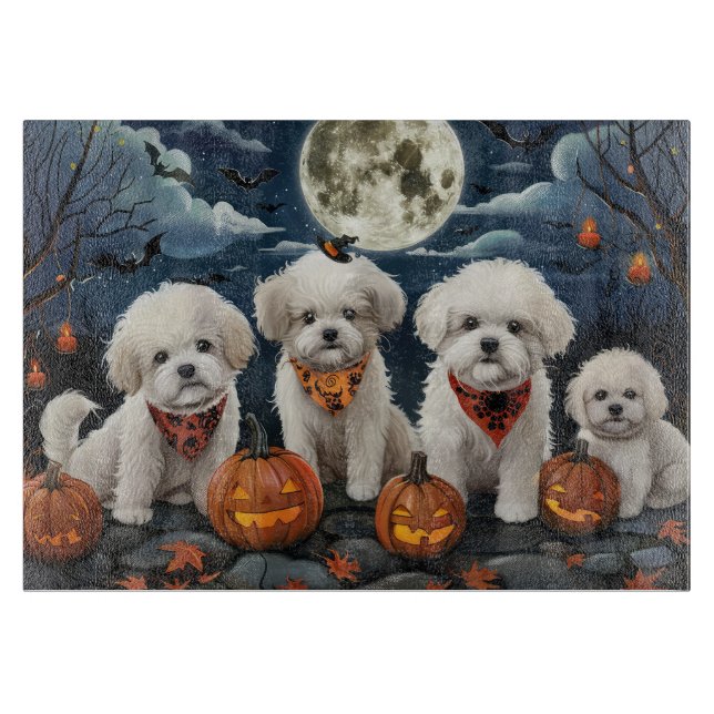 Bichon Frise Halloween Spooky (Framsidan)