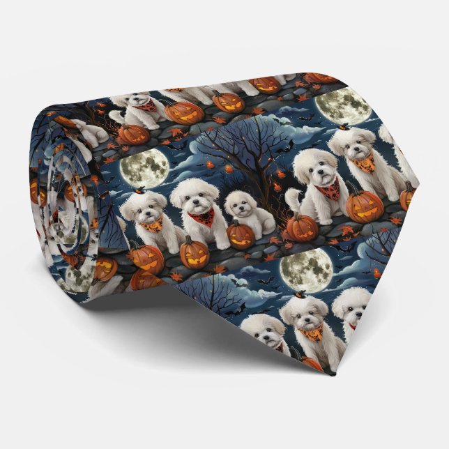 Bichon Frise Halloween Spooky Slips (Rullad)
