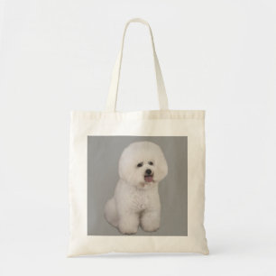 Bichon Frise hänger lös den dyrbara totot Tygkasse