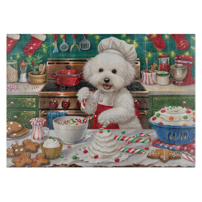Bichon Frise Helgdag Baking: God jul (Framsidan)