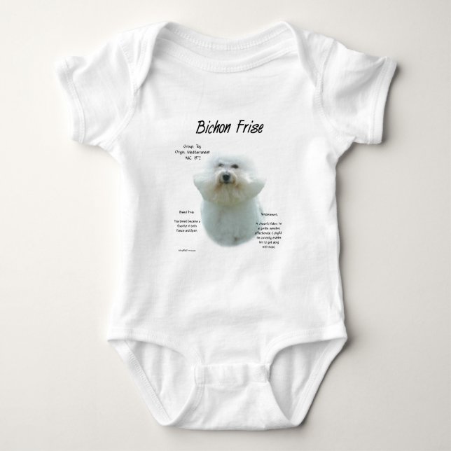Bichon Frise-historik; allt om Bichon Frise Tee Shirt (Framsida)