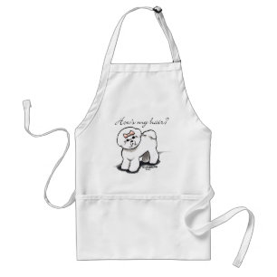 Bichon Frise Hows mitt hår Förkläde