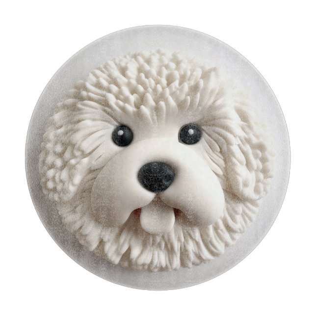 Bichon Frise Hund 3D Inspirerad (Framsidan)
