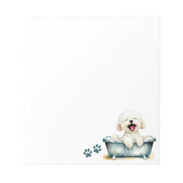 Bichon Frise Hund Anteckningsblock (Framsida)
