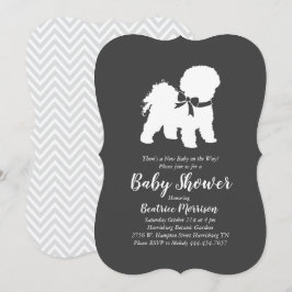 Bichon Frise Hund Baby Shower Gender Neutral Inbjudningar