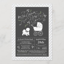 Bichon Frise Hund Baby Shower Kön Neutral