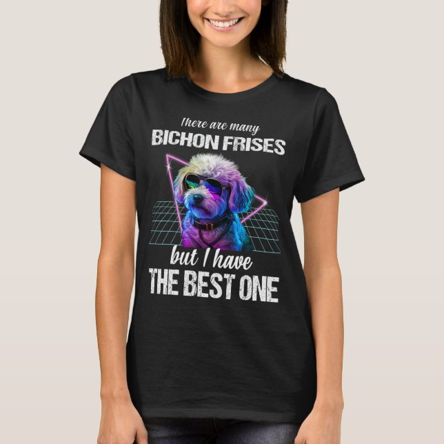 Bichon Frise Hund Bichon Frises T Shirt (Framsida)