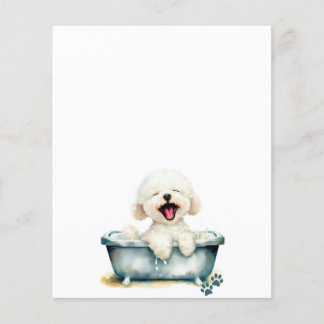 Bichon Frise Hund Blank Menu