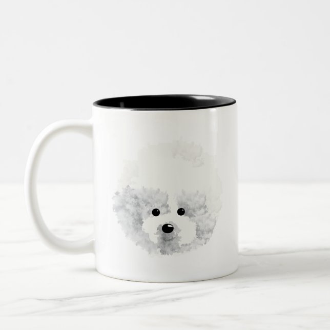 Bichon Frise hund Coffee Mugg (Vänster)