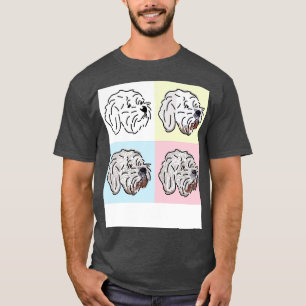 Bichon Frise Hund Four Ansikte T Shirt