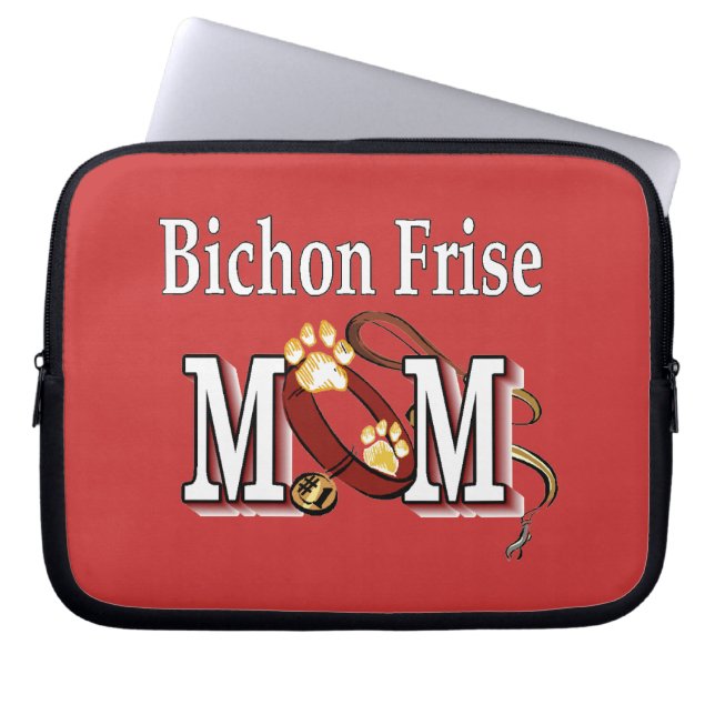 Bichon Frise Hund MAMMA Laptop Fodral (Framsidan)