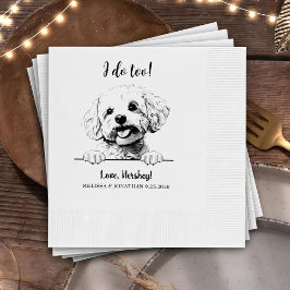 Bichon Frise Hund Personlig I gör jag också Pappersservett