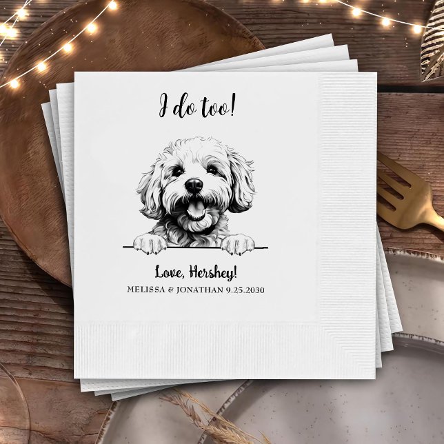 Bichon Frise Hund Personlig I gör jag också Pappersservett (Skapare uppladdad)