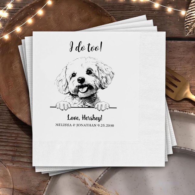 Bichon Frise Hund Personlig I gör jag också Pappersservett (Skapare uppladdad)