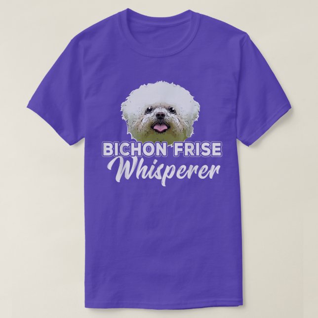 Bichon Frise Hund Pet Owner Hund älskare Cute Hund T Shirt (Design framsida)