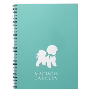 Bichon Frise Hund Puppy Anteckningsbok