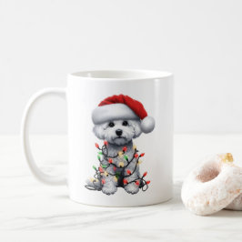 Bichon Frise Hund Puppy-jul Kaffemugg