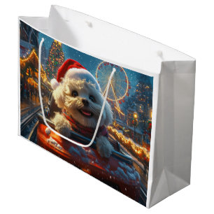 Bichon Frise Hund Roller Underlägg jul