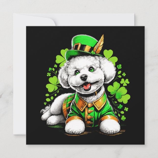 Bichon Frise Hund St patrick's day (Framsida)