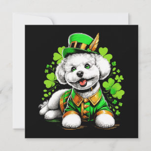 Bichon Frise Hund St patrick's day