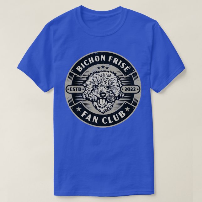 Bichon Frise Hund T Shirt (Design framsida)