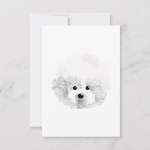Bichon Frise hund Tack Kort