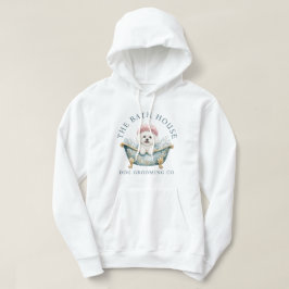 Bichon Frise Hundfrisör Hoodie - Vit