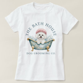 Bichon Frise Hundfrisör Vit T-Shirt