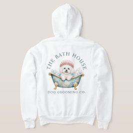 Bichon Frise Hundfrisör Zip-Up-Hoodie T Shirt