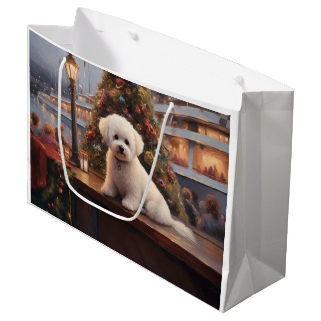 Bichon Frise-jul Cruise: Pawsome Helgdag (Framsidan Vinklad)