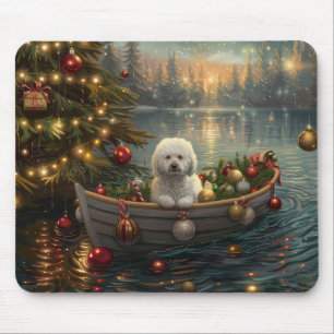 Bichon Frise jul - festlig resa Musmatta
