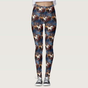 Bichon Frise jul - helgsäsong Leggings