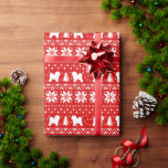 Bichon Frise jul Hundar Helgdag Mönster Red Presentpapper<br><div class="desc">Julsötaren stil mönster med sticka,  röd och vit,  med bichon Frise silhouettes. Öka någons helgdag med en speciell gåva inslagen i denna söta Bichon-mönstrade papper. Kolla in Jenns Doodle World om du vill ha ännu mer festlig julafton-presentfigursättning för älskare av många hundraser.</div>