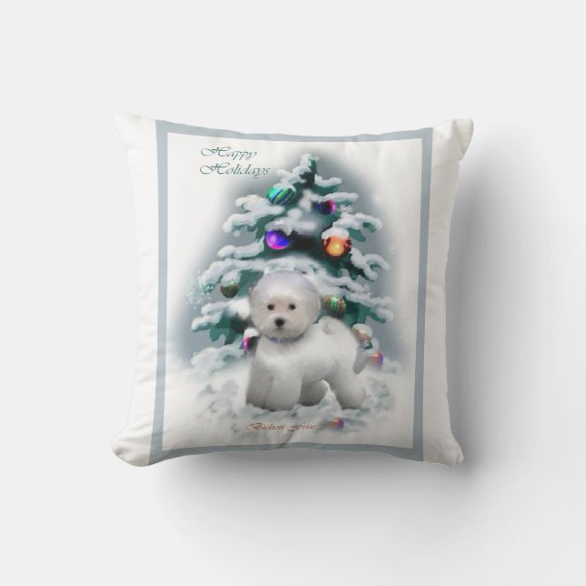 Bichon Frise jul Kudde (Framsida)
