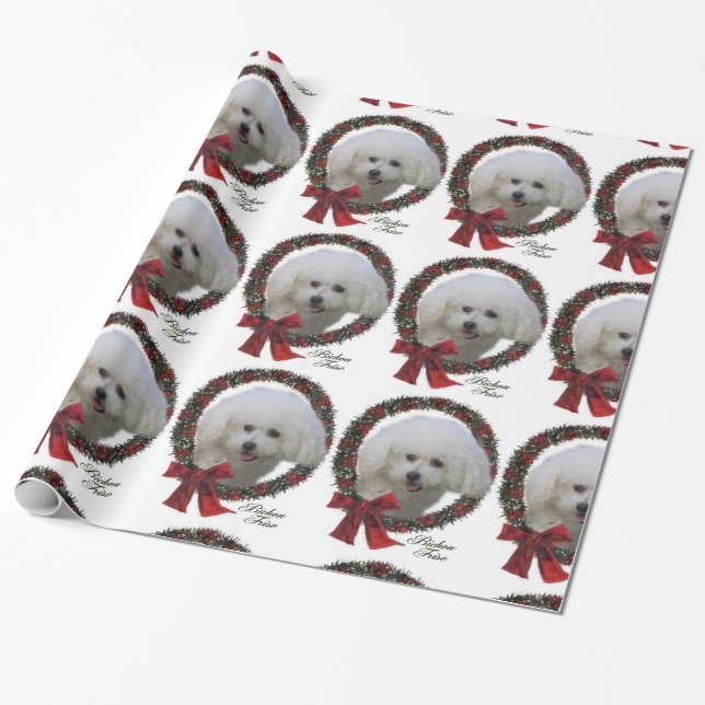 Bichon Frise jul Presentpapper (Utrullad)