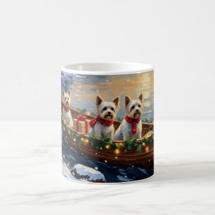 Bichon Frise julbåt semester Kaffemugg