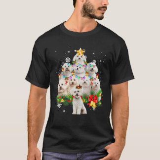 Bichon Frise Julgran X-Mas Dekoration Funn T Shirt