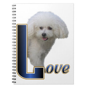 Bichon Frise Kärlek Anteckningsbok