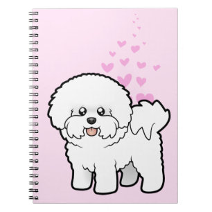 Bichon Frise kärlek Anteckningsbok Med Spiral