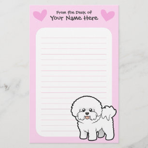 Bichon Frise Kärlek Brevpapper