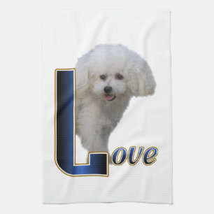 Bichon Frise Kärlek Kökshandduk