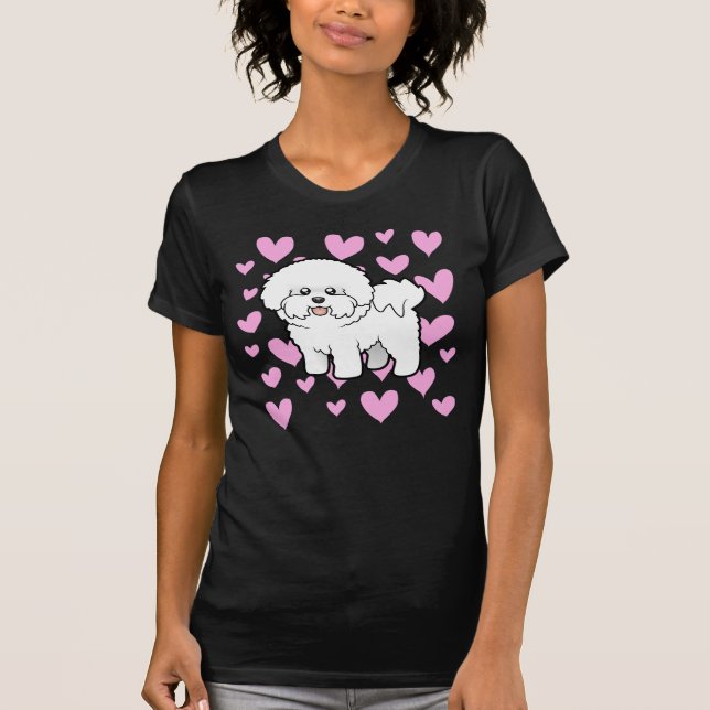 Bichon Frise kärlek Tee (Framsida)