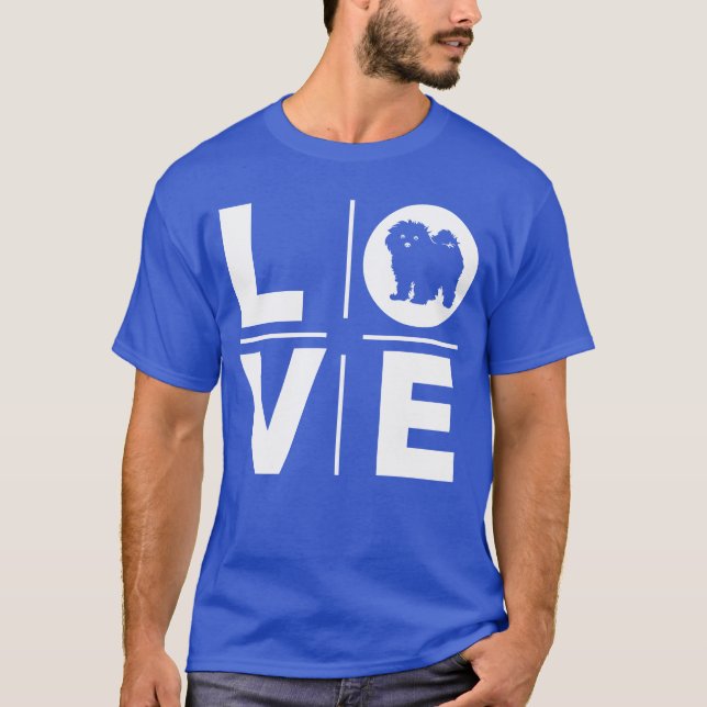 Bichon Frise kärleksvänner T Shirt (Framsida)